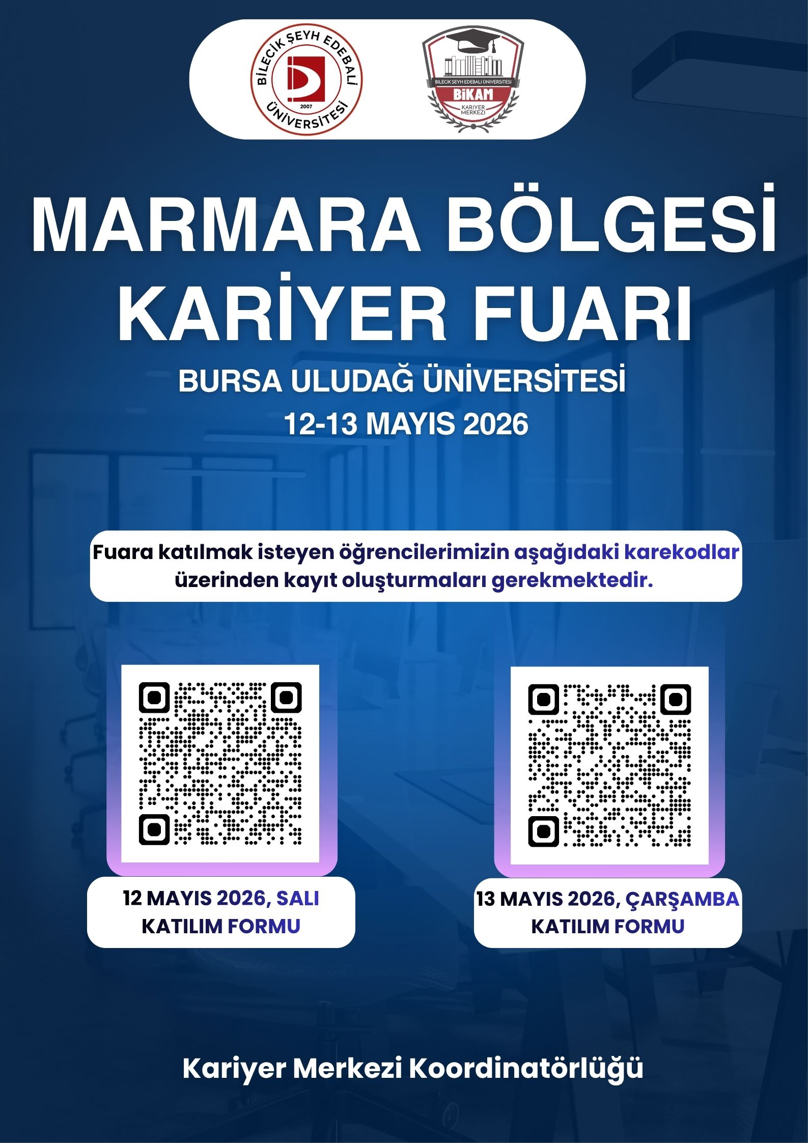 Marmara Bölgesi Kariyer Fuarı (MARMARAKAF'26) Kayıt Duyurusu